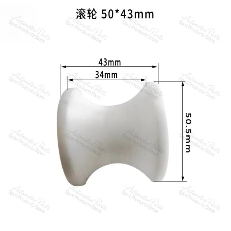 Black White Nylon U Groove Roller Anchor Roller Suitable for Yacht Fishing Boat Speedboat Marine Parts
