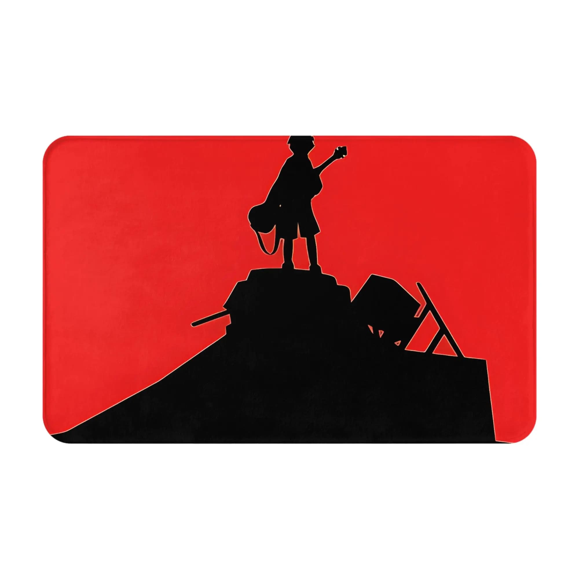 FLCL Red Christmas Decorations Bath Mat FLCL Doormat Living Room Carpet Balcony Rug Home Decoration
