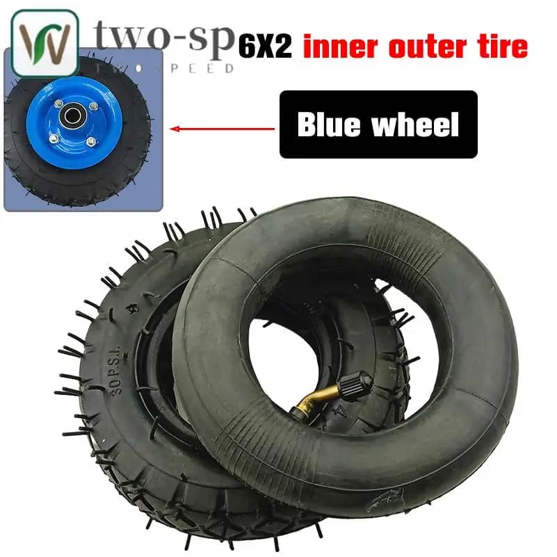 Set di pneumatici e camera d'aria da 6 pollici 6X2 per scooter elettrico sedia a rotelle camion F0 carrello con ruote pneumatiche carrello ruota ad aria bici