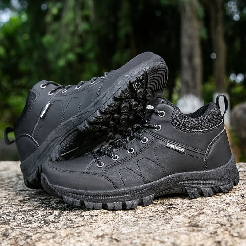Scarponi da trekking da uomo Traspiranti e durevoli Nuovi stivaletti da lavoro all'aperto Camminate Scarpe sportive casual comode con lacci per uomo