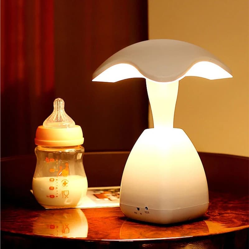 LED Table Romantic Flower Desk Lamp USB Rechargeable Touch Dimmable Portable Night Light for Bedroom Living Room Bedside Decor