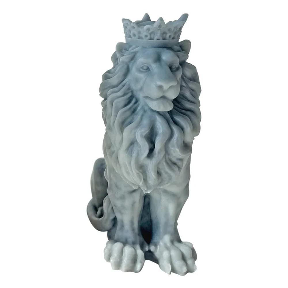 Stampo per ghiaccio al cioccolato Desktop Decorazioni per la casa Regali Stampo per candele in silicone Re leone in silicone per artigianato in resina Creazione di sapone Compleanno