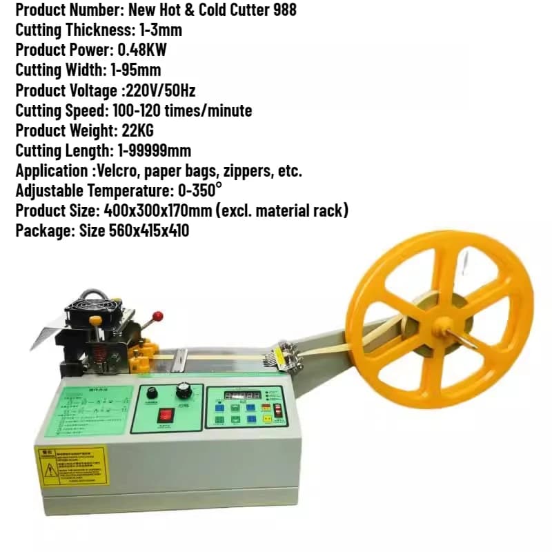 Computerized Fully Automatic Ribbon Cutting Machine,Industrial Cutter for Satin Ribbon,Velcro and Various Tape Materials