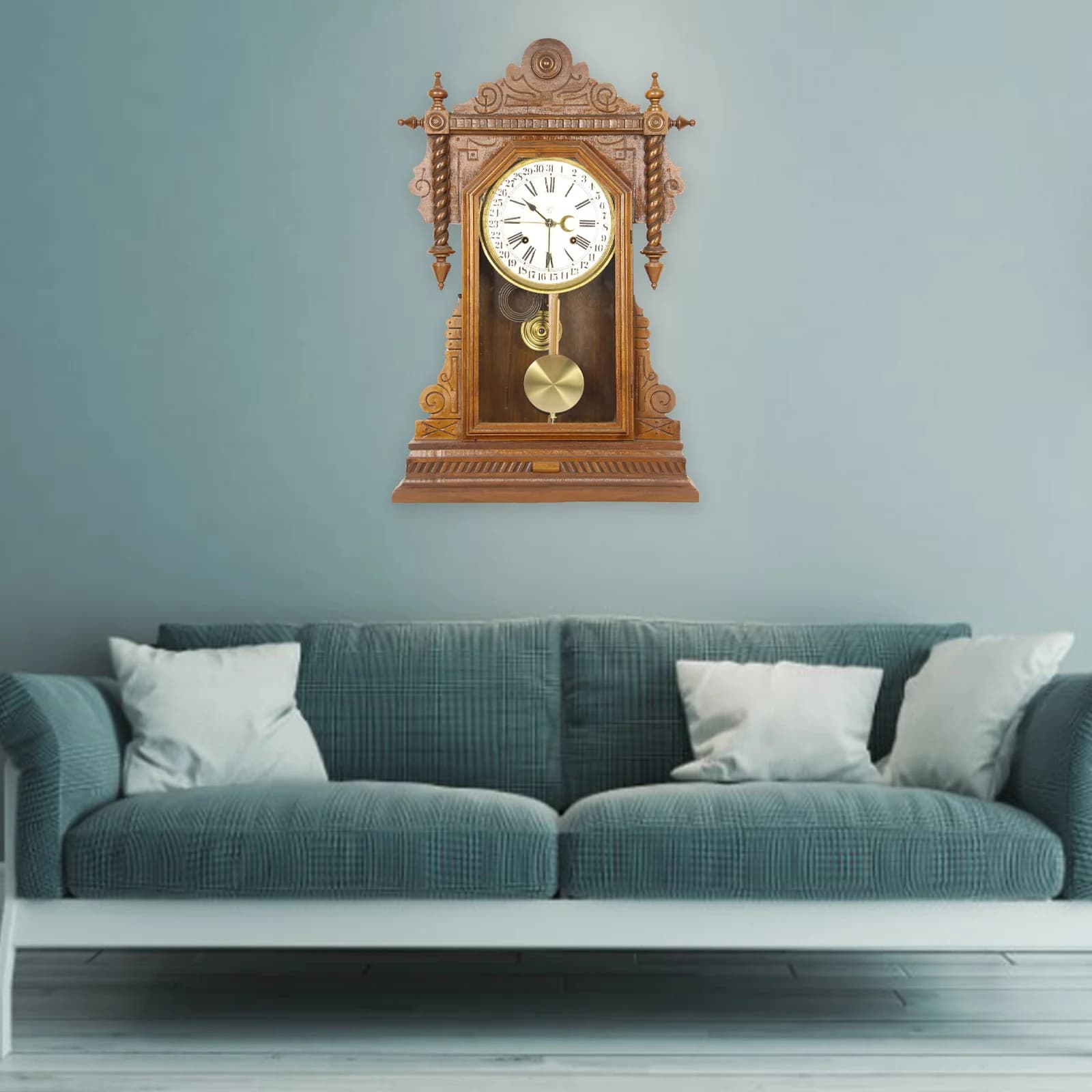 Pendolo per Orologio da Parete, Parti Metalliche Decorative, Ricambio Oscillante di Facile Installazione, Adatto a Vari Spazi Domestici