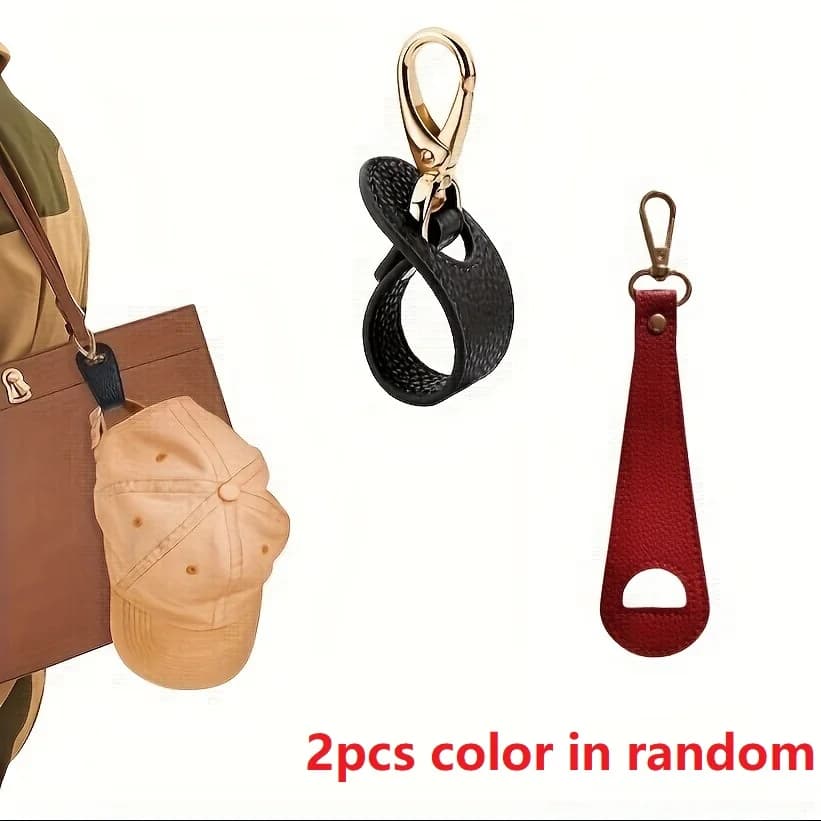 2pcs Color in random Travel Hat Clip Simple Golf Baseball Hat Clip Summer Hat Strap Towel Glove Storage Wallet Buckle