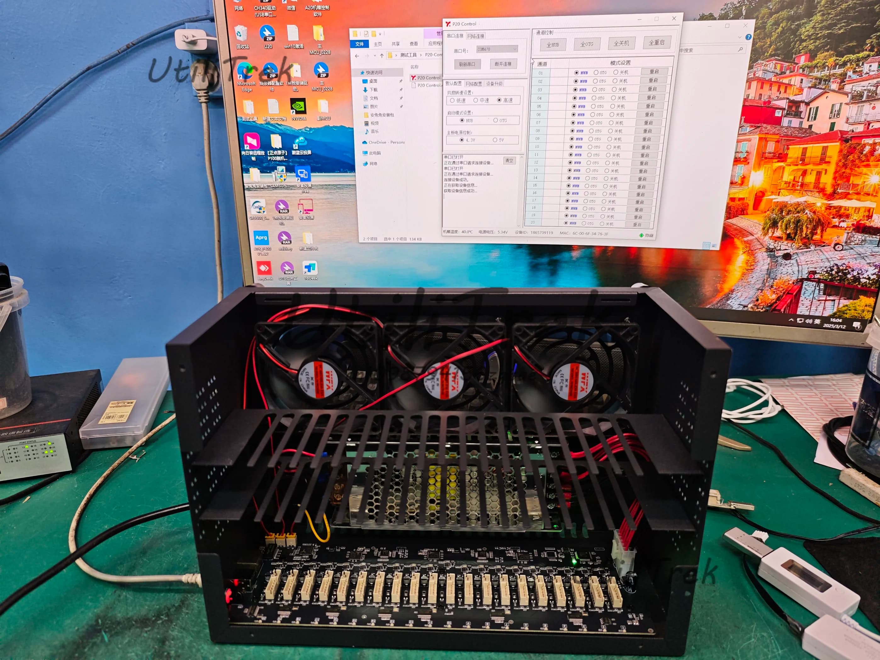 USB OTG Dual-Cut Hub - Switching ports controlled by software and On/Off function