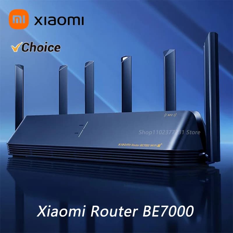 Router XIAOMI BE7000 Tri-Band, Ripetitore WiFi, VPN, 1GB Mesh, USB 3.0, IPTV, 4 Porte Ethernet 2.5G, Modem Amplificatore di Segnale