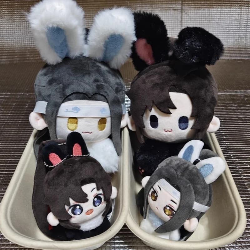 Hot Toy 15cm Lan Wangji Wei Wuxian Mo Dao Zu Shi Hugging Bunny Animal Body Rabbit Plush Toy Soft Stuffed Doll For Collectors