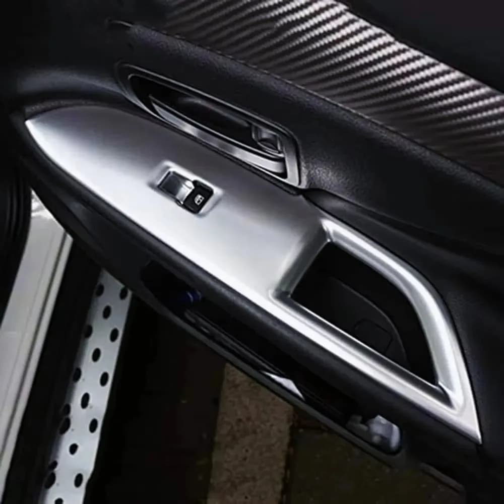 DB-per Mitsubishi Outlander 2014 2015 2016 2017 2018 2019 Copertura Cromata per Pannello Interruttori Finestrini e Braccioli Porta