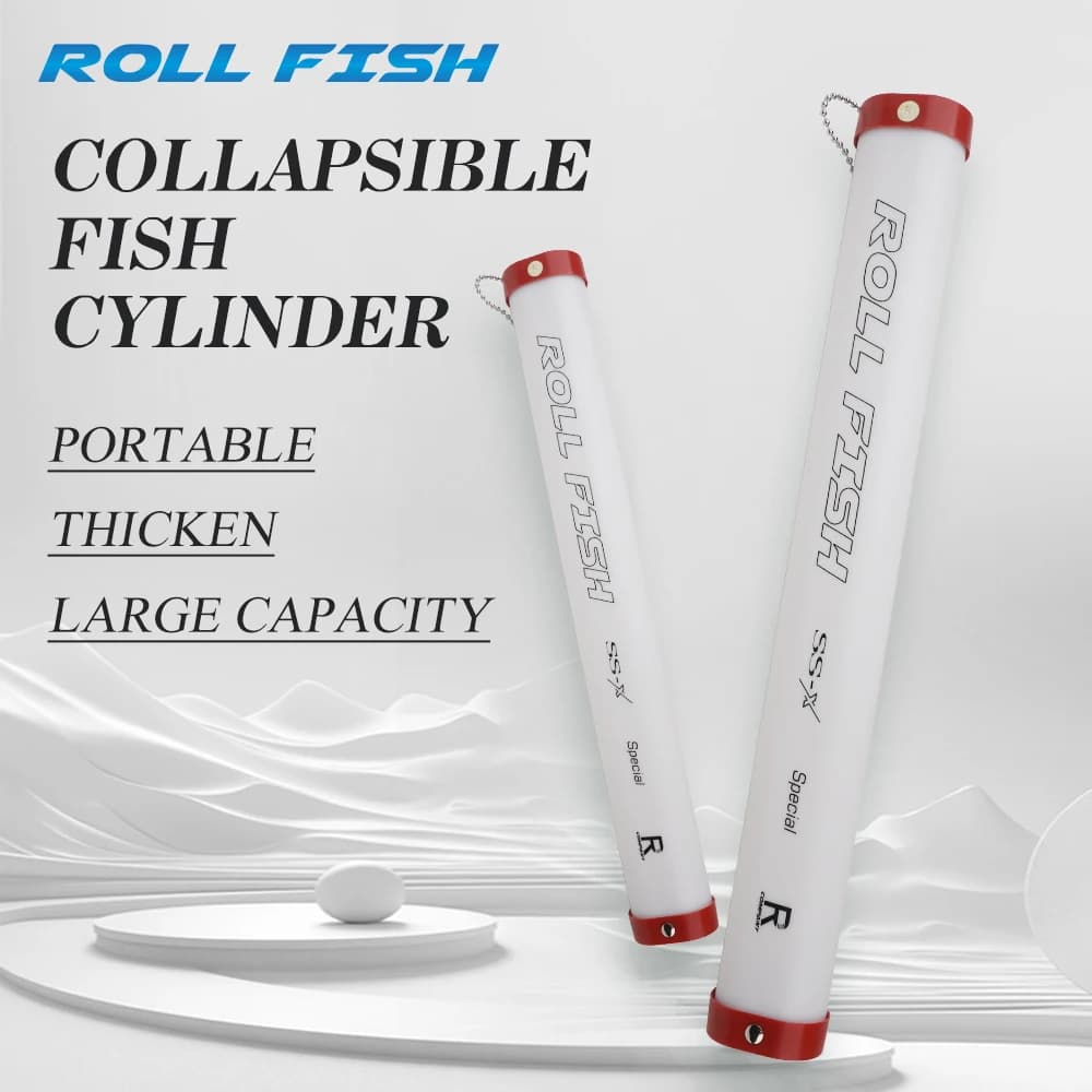 ROLLFISH 53-155 cm waterproof fishing rod case: durable and durable PP material, non-rolling triangle design for fishing gear