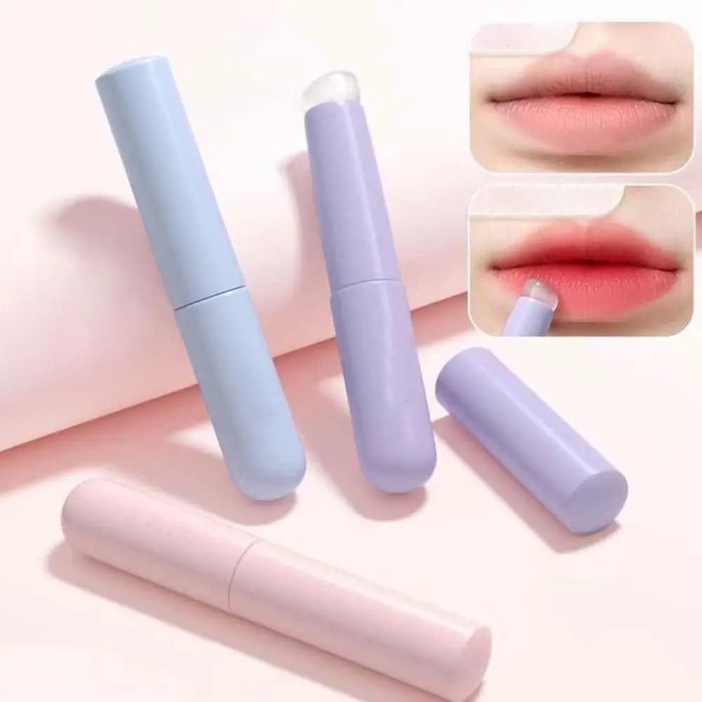 Pennelli per labbra riutilizzabili Multifunzione a testa tonda Pennello per rossetto in silicone Applicatore Pennelli per trucco lucidalabbra elastici Donna