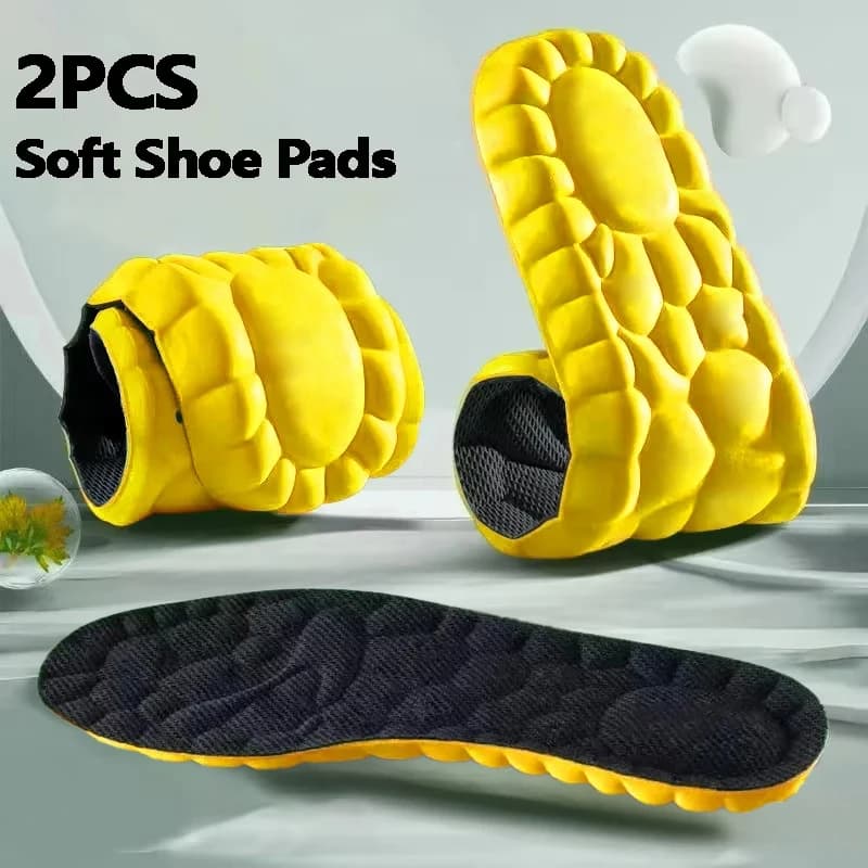 Insole for sports shoes, soft and breathable, cushioning, for orthopedic care of running shoes.