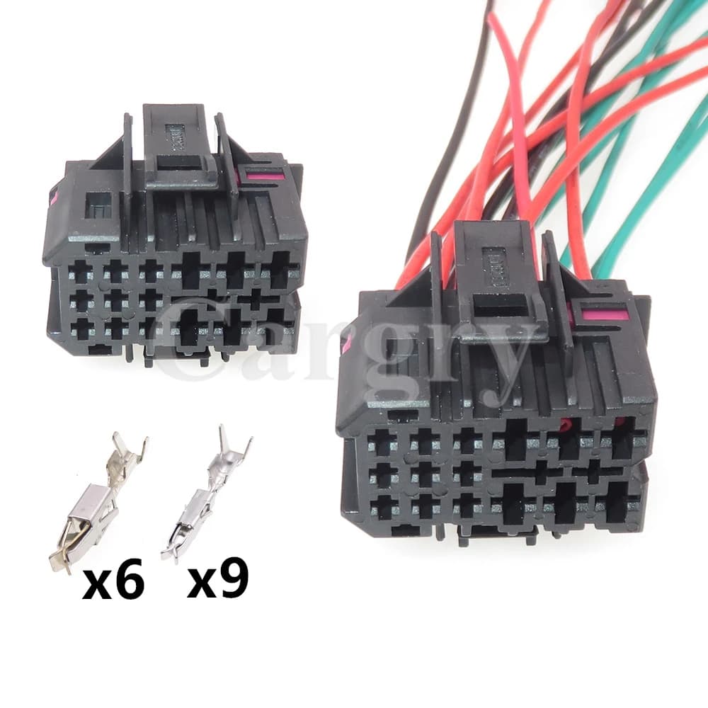 1 Set 15P cablaggio automobilistico connettore composito non sigillato 1J0962615 presa elettrica per auto con terminale