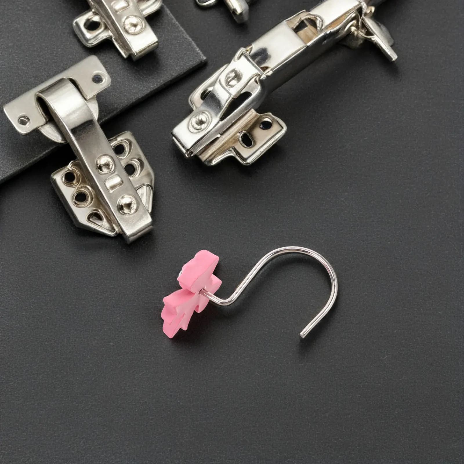 12 Pezzi Ganci per Tende a Fiocco in Resina, Supporti Decorativi per Tende da Doccia, per Tende da Bagno, Tende da Finestra, Decorazioni per la Casa