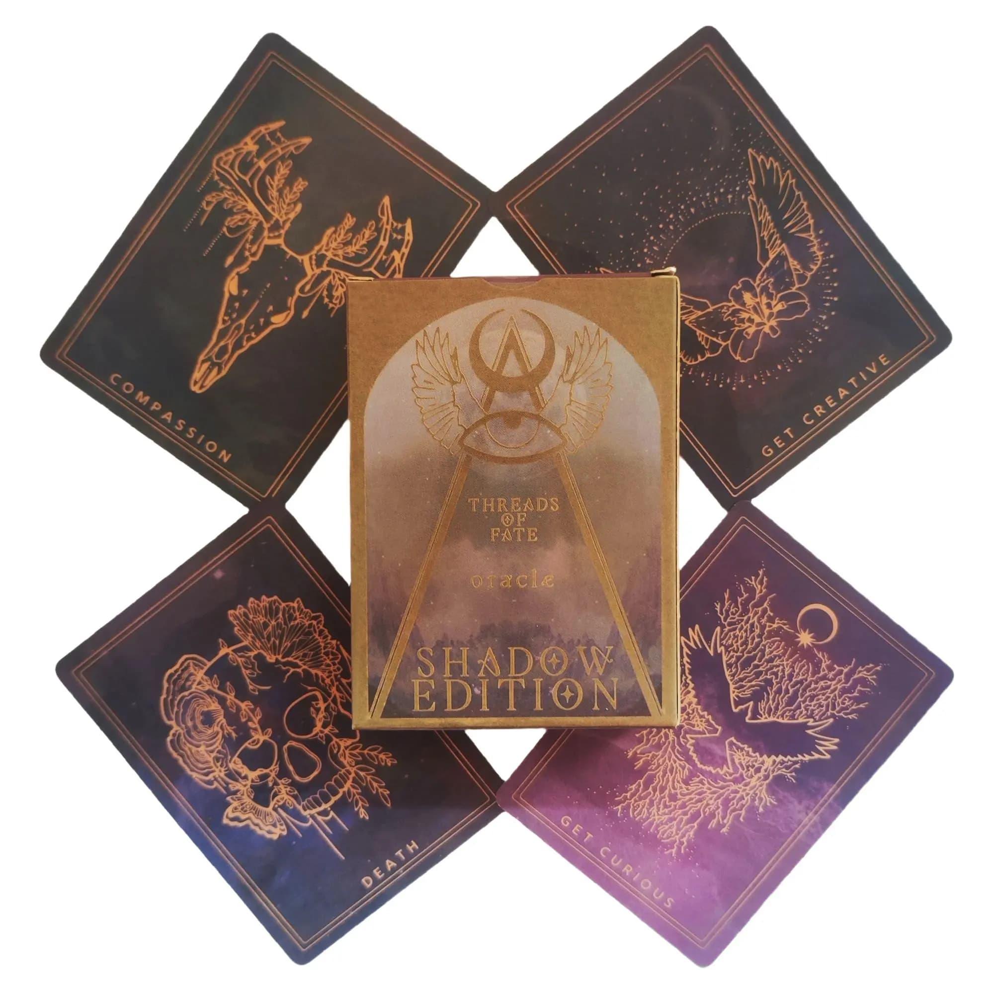 Fili per il destino Carte Oracle Shadow Edition Mazzo di tarocchi Intrattenimento Tavolo Giochi Divinazione Profezia Accessori