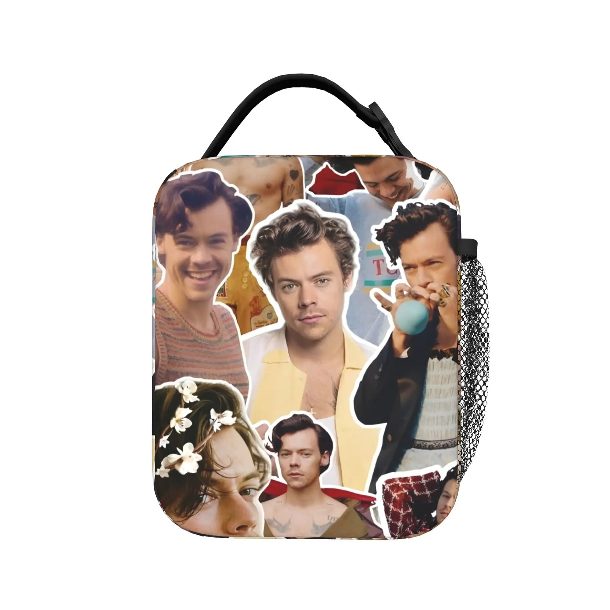 Harrys Styles Thermal Insulated Lunch Bags for School Singer Portable Food Bag Cooler Thermal Lunch Box