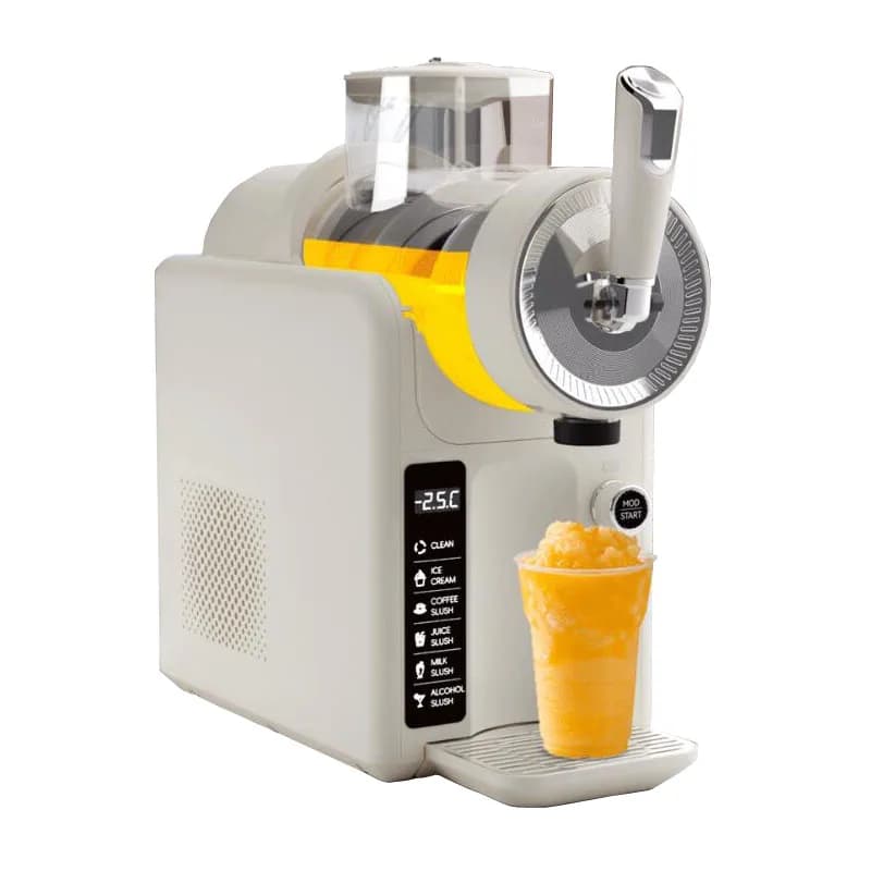 Nuova Macchina per Ghiaccio Tritato da 1,8L per Uso Domestico, Frullatore per Succhi e Smoothie, Nero e Bianco