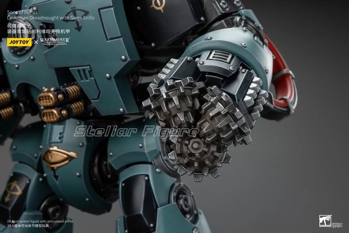 【SF】JOYTOY 1/18 Action Figure Sons of Horus Leviatano Dreadnought con Siege Drills Modello Giocattoli Regali Collezione Ornamenti