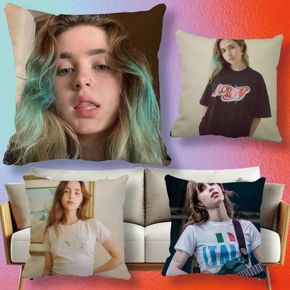 Singer Clairo Cartoon Game Pillow cover Soft Microfiber Pillowcase Home Sofa Decor Surprise Decorative printed.