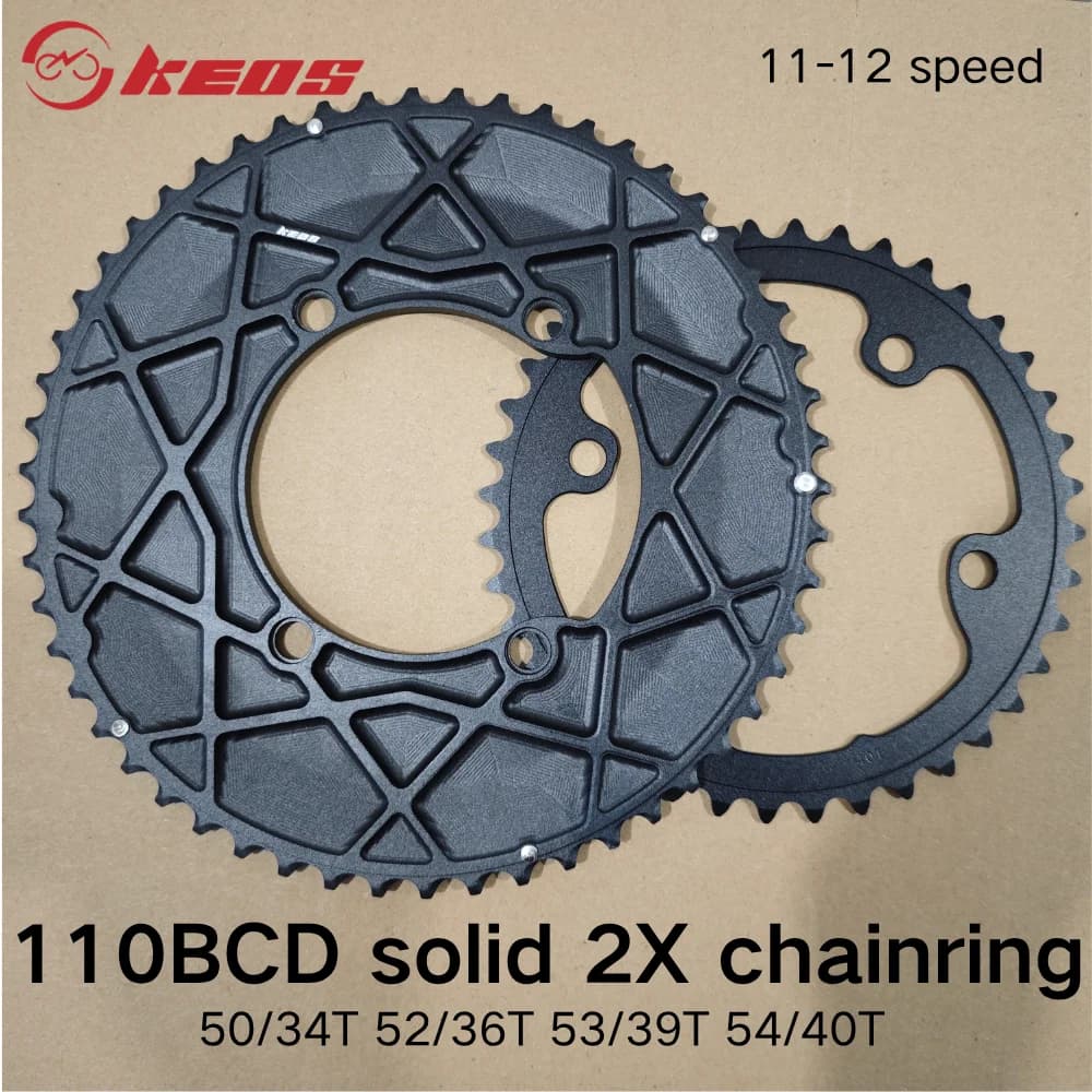KEOS 110BCD Disco di Trasferimento Sigillato Ultraleggero per Bici da Strada Compatibile con Serie 105 UT DA R7100/8100/9200/7000