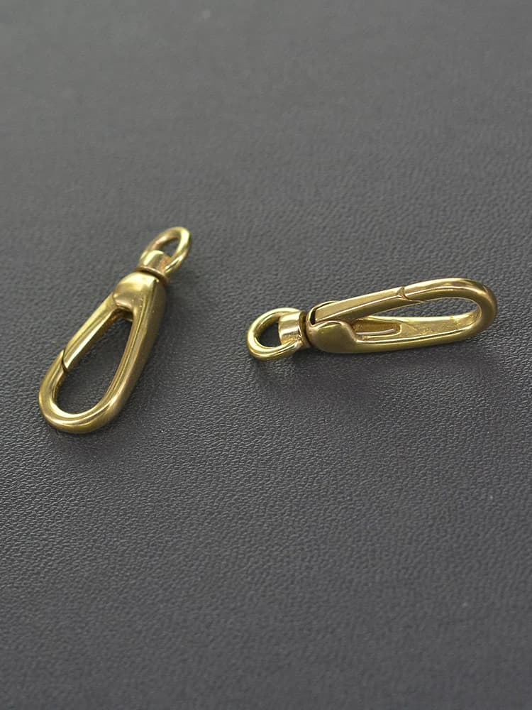 2 pezzi 28mm nuovo design Corea mini piccolo orologio da tasca con goccia in ottone massiccio clip girevole catena a molla moschettone fibbia fai da te
