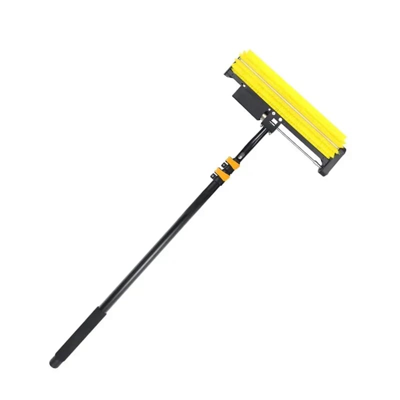 Spazzole a rullo elettriche per la pulizia di pannelli solari ad alta efficienza con asta telescopica 2026/3.5m 5.5m 7.5m