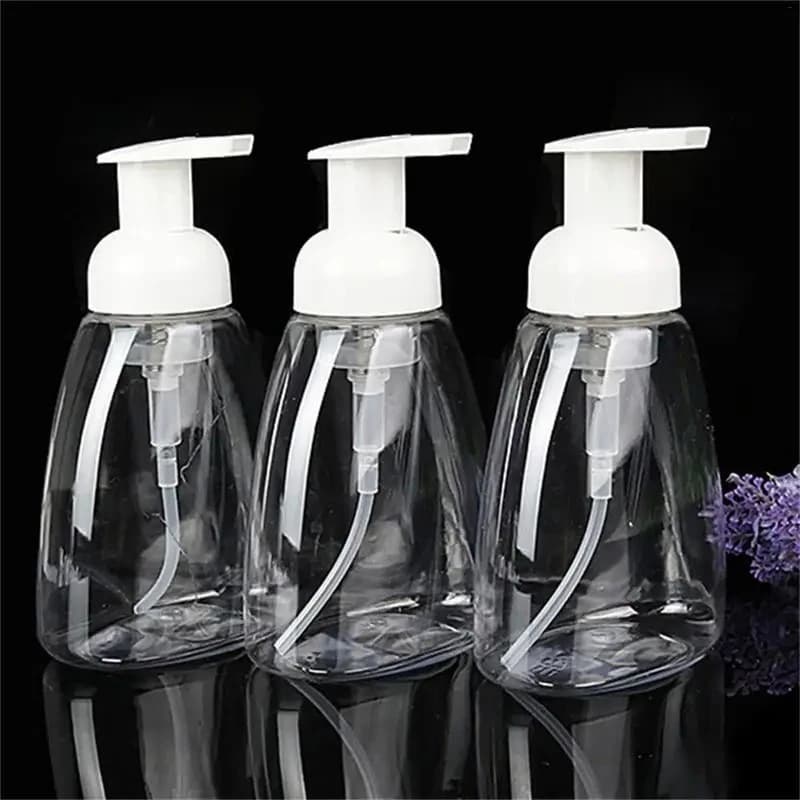 300ml Plastic Foam Pump Bottle Shampoo Dispenser Hand Sanitizer Soap Liquid Cleaning Container