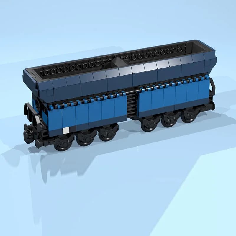 qwert City Car Model MOC Building Bricks 12-Wheel Ore Hopper Car Modular Technology Children Holiday Gifts Assemble Toys Suit