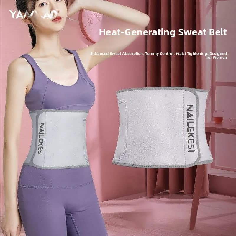 Cintura Sportiva Assorbi Sudore per Fitness, Modellante per Uomo e Donna, per Squat, Corsa e Salto con la Corda