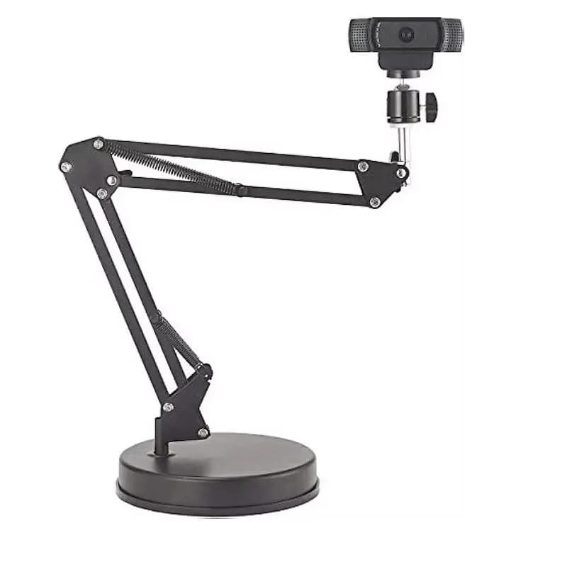 Supporto per webcam, supporto per fotocamera Supporto per braccio a forbice con braccio a sospensione da 22 pollici, per Logitech Webcam C925e C922x C922 C930e C930, fotocamera DSLR