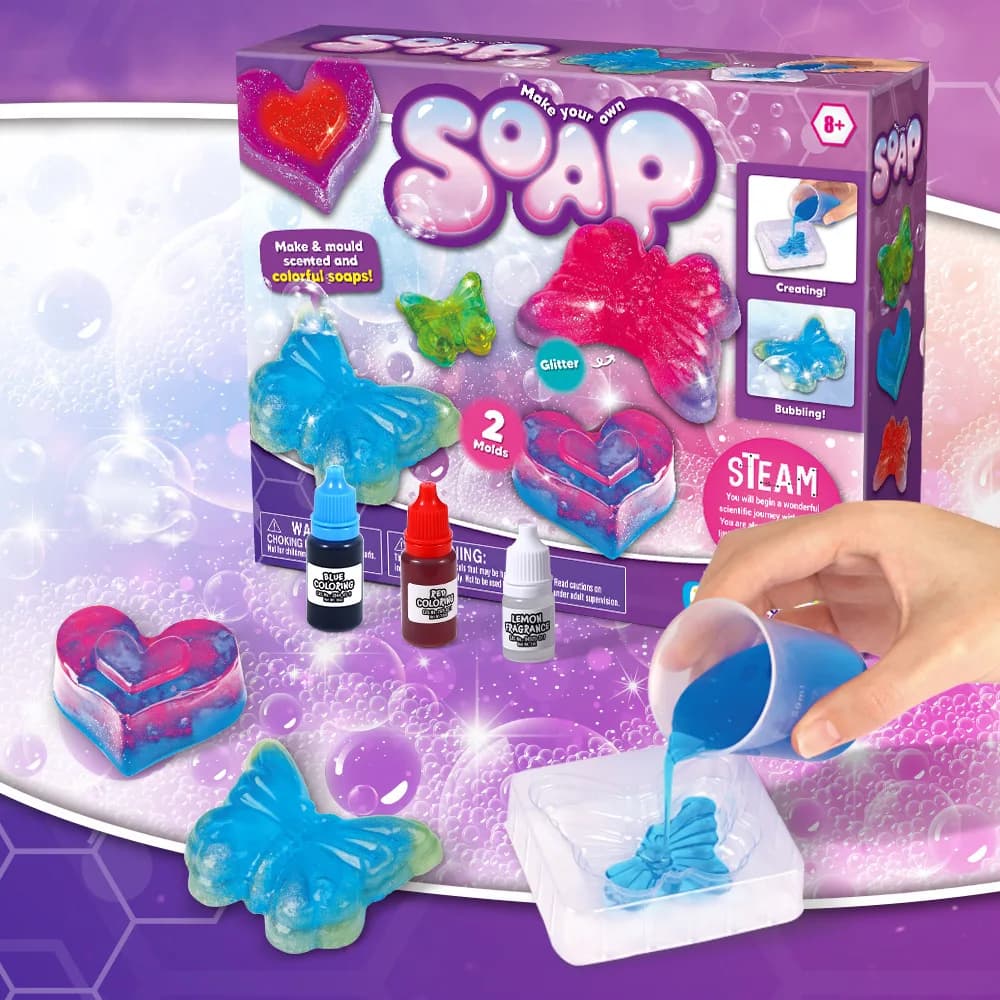 DIY Soap Making Kit STEM Science Experiment Set Educational Toy Handmade Soap Craft Kit Creative Activity