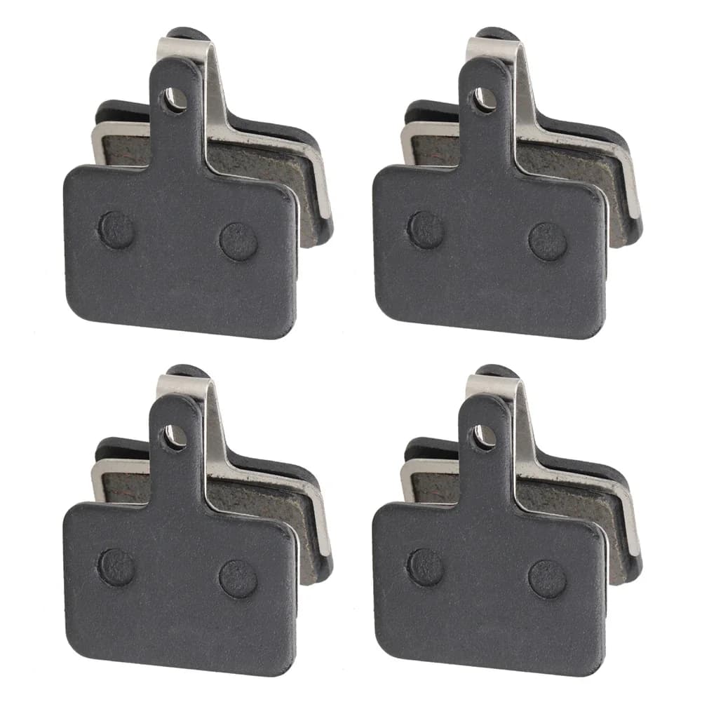 1-4 Paia di Pastiglie Freno Bici in Resina Semi-Metalliche per Shimano B01S M375 M395 M446 M485 M486 M416 MTB, Ricambio per Freni Bici