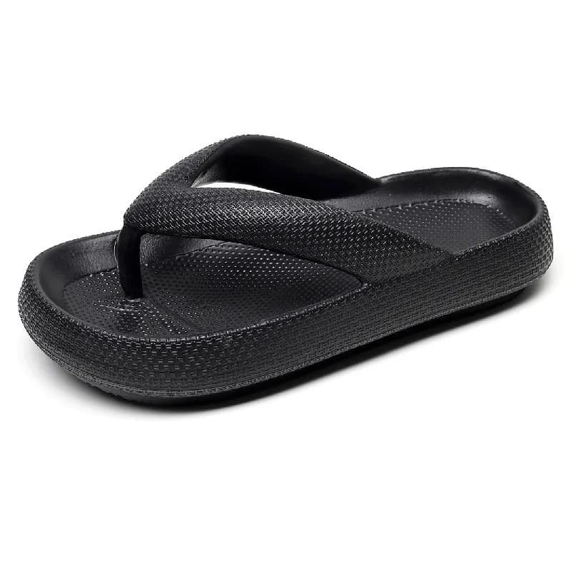 Ciabatte infradito da donna con plateau, comode, con suola morbida, da spiaggia, alla moda, antiscivolo, con suola spessa, per casa e bagno
