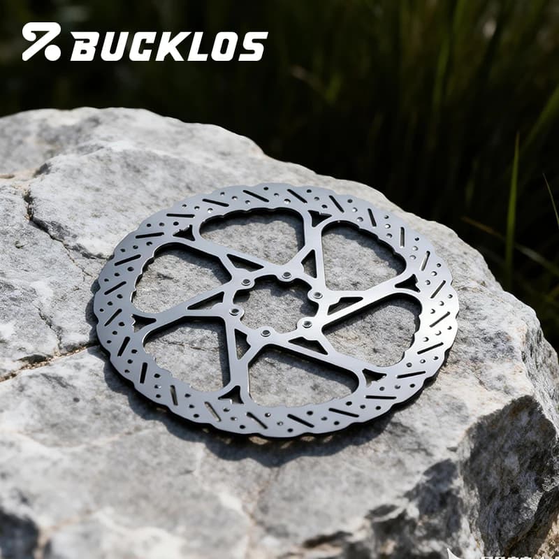 Dischi Freno BUCKLOS RT58 per Bicicletta, Rotori Freno a Disco con Dissipazione del Calore 140/160/180/203mm, Rotori per Freni Idraulici Bici