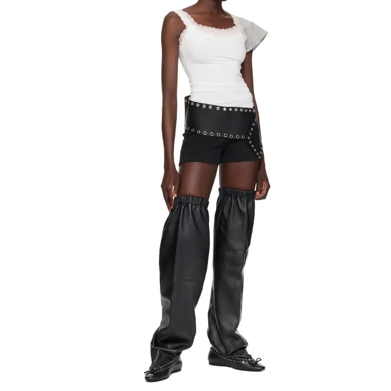 2025 Women Retro Tube Pointed Boots 3 cm Height Increase Low Heel Fashion Winter Boots Thigh High Boots Black Size 35-43