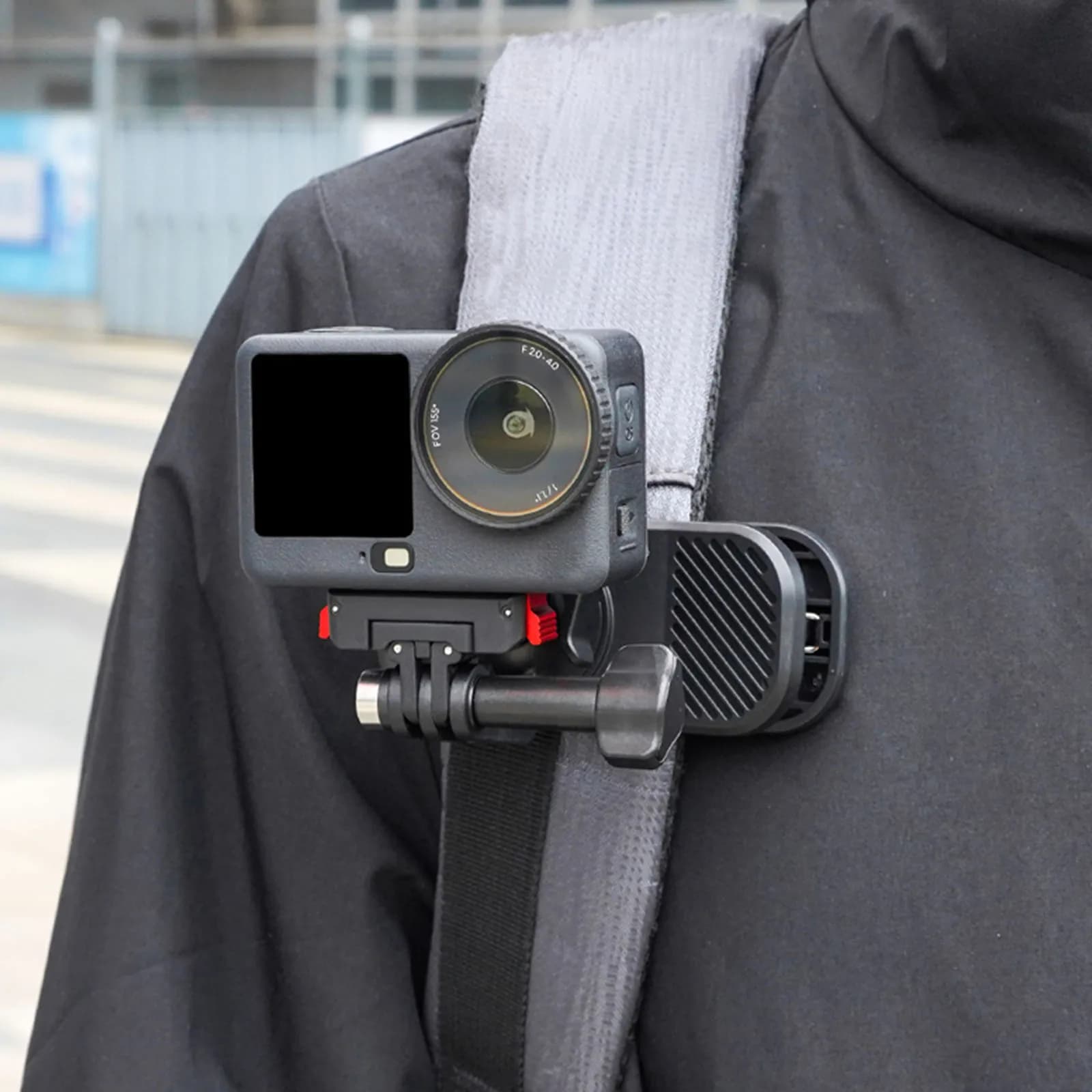 Magnetic Action Camera Adapter with 1/4 Screw Hole Quick-Release Mount 360° Rotation for Action 6/Nano Accessories