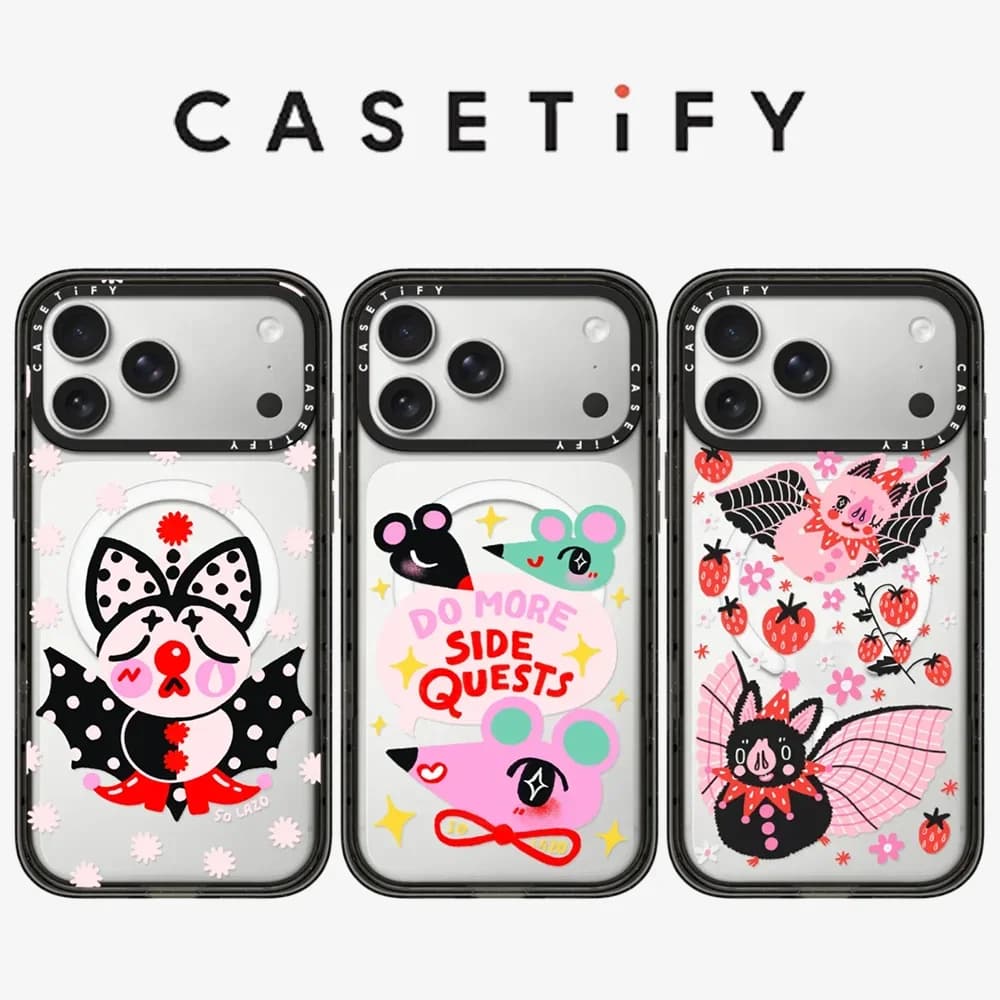CASETiFY Animal Circus Cartoon Series Magnetic Drop-proof Case for iPhone 13 15 17 16 Pro Max Air 14 Plus Protect Cover