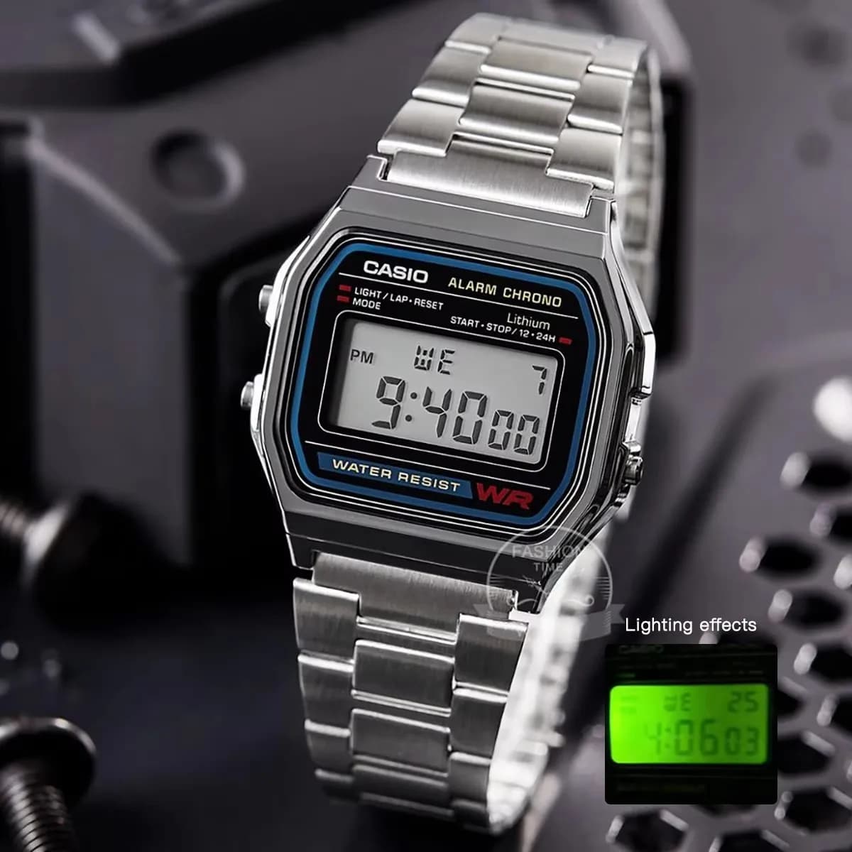 Orologio Casio orologio da uomo in argento set marchio di lusso LED digitale impermeabile orologio da uomo al quarzo sportivo orologio da polso militare relogio masculi