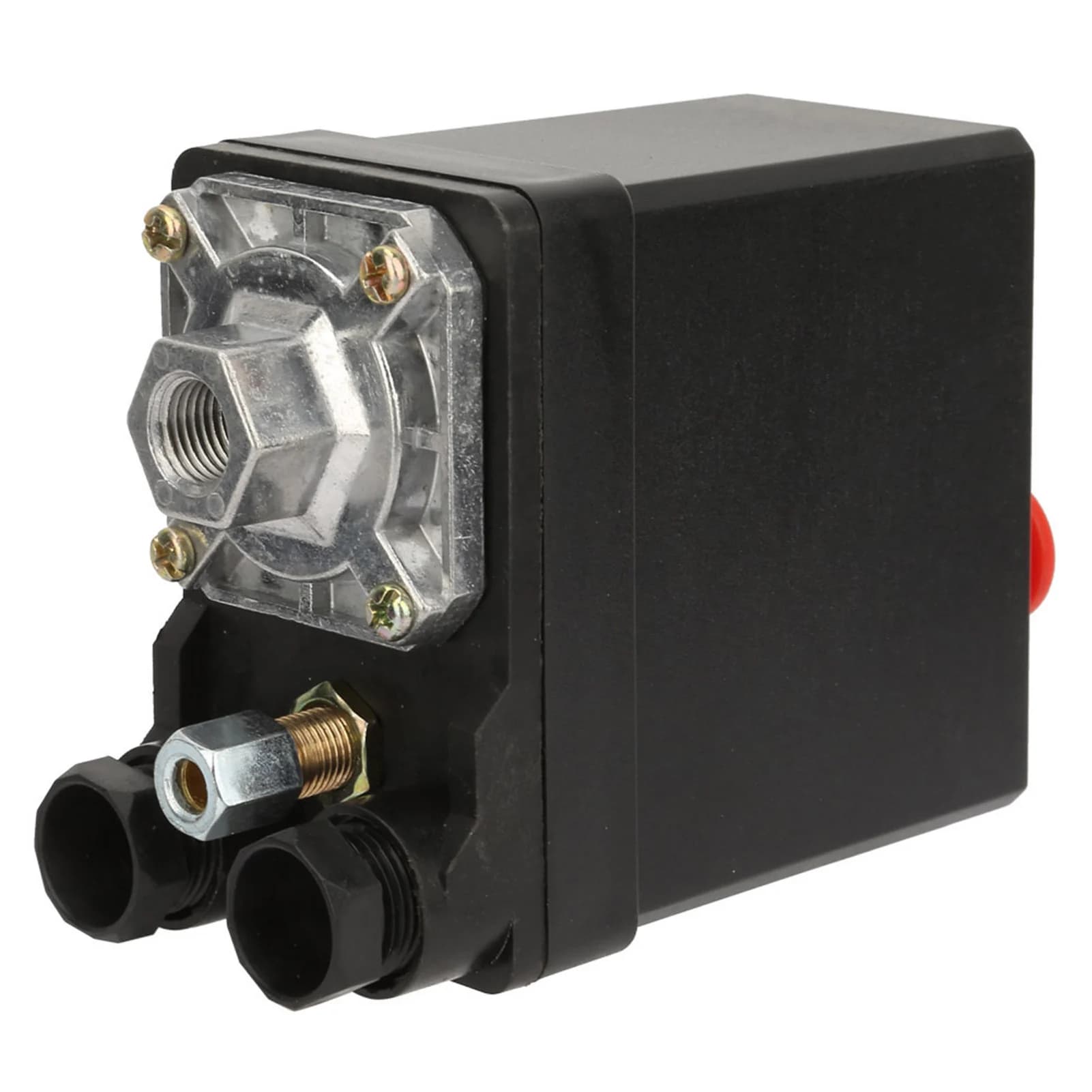 Interruttore di controllo della pressione verticale a foro singolo Strumenti di regolazione del controllo della pressione Accessori per compressori d'aria 380V 20A 75~175PSI