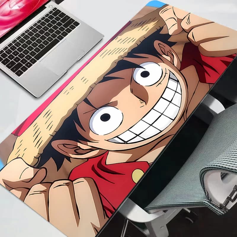 Tappetino per Mouse One Piece, Accessori da Gaming per PC, Tappetino XXL per Scrivania, Mousepad Durevole per Tastiera e Laptop Varmilo