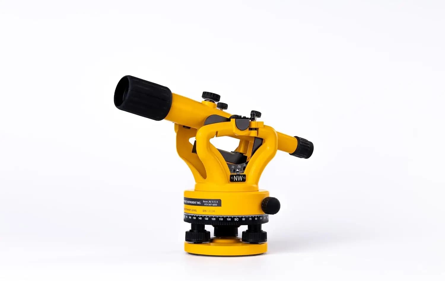 NSLP500C Leveling Device with Tripod, Carrying Case & Grade Rod, ±0.3mm/m Accuracy, Digital Display, Durable Construction