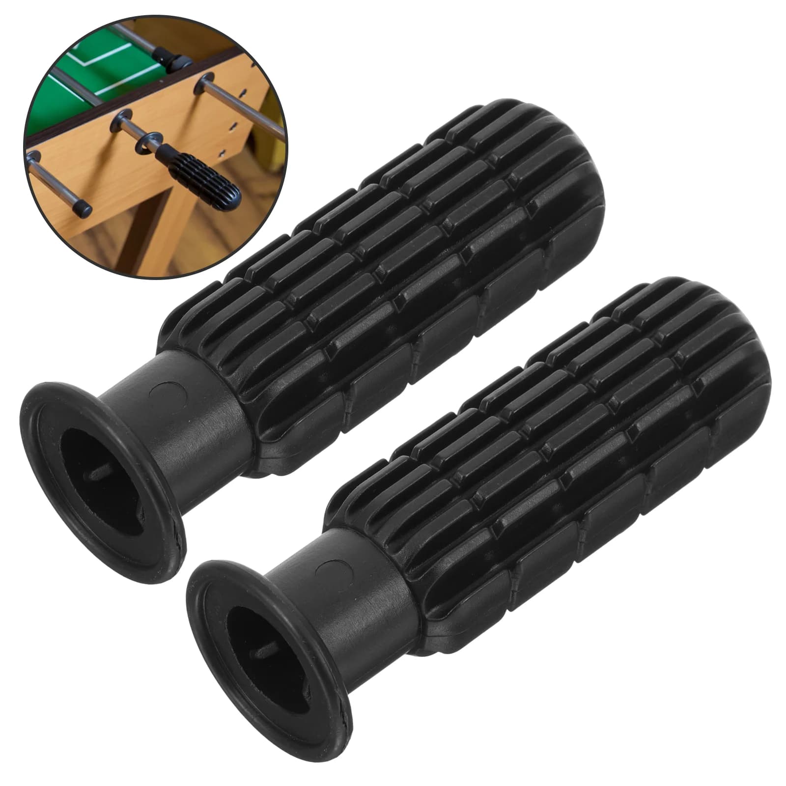 Maniglie per biliardino di ricambio da 8 mm Manopole ergonomiche per giochi di calcio da tavolo in plastica Accessori per maniglie durevoli Parti per biliardino