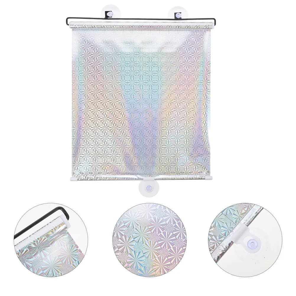 Tenda a Rullo per Finestra da Cucina con Ventosa, Oscurante Senza Chiodi, Protezione UV, Resistente all'Usura, per la Privacy Domestica