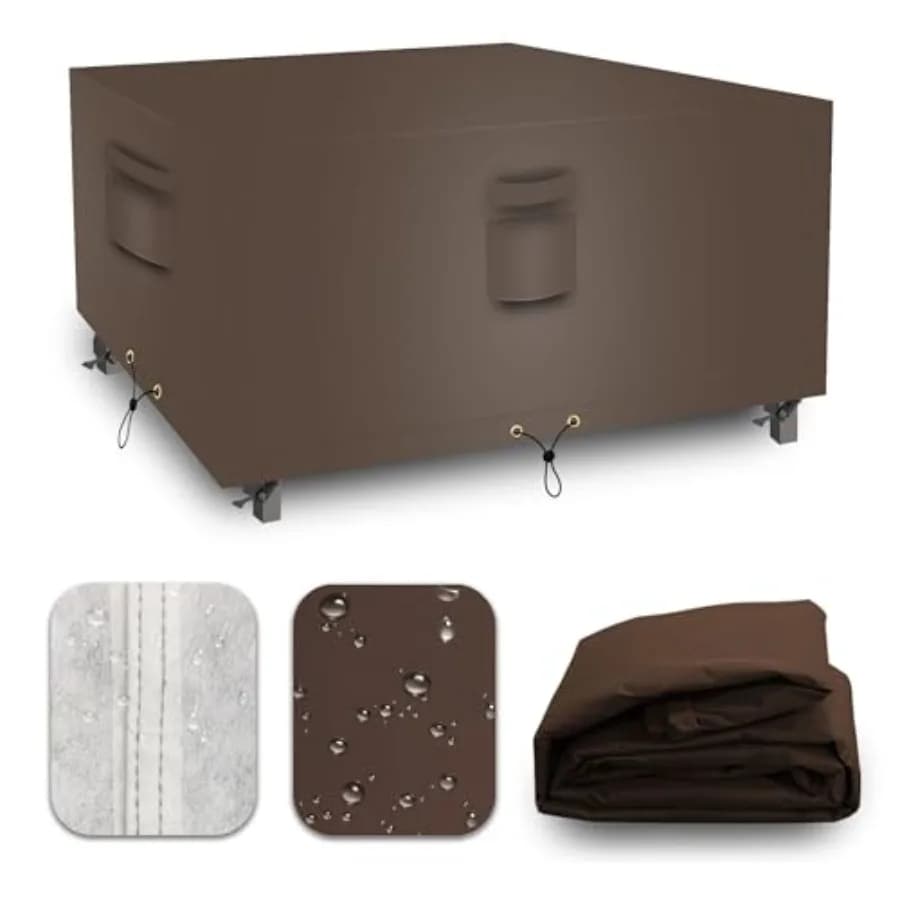 Copertura Impermeabile Resistente 600D per Mobili da Esterno, per Divano Componibile, Set Tavolo e Sedie da Pranzo da Esterno