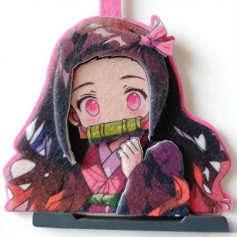 Portachiavi in Feltro Pop Demon Slayer, Ciondolo per Zaino, Charm per Borsa Kawaii Fatto a Mano, Decorazione Regalo