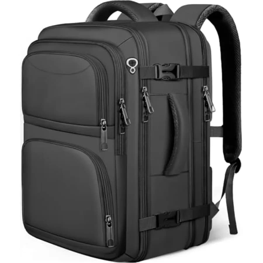 Zaino da viaggio, Zaino da viaggio extra large, Borsa per laptop da 18,4 pollici approvata TSA, Borsa da viaggio leggera per affari, Regali