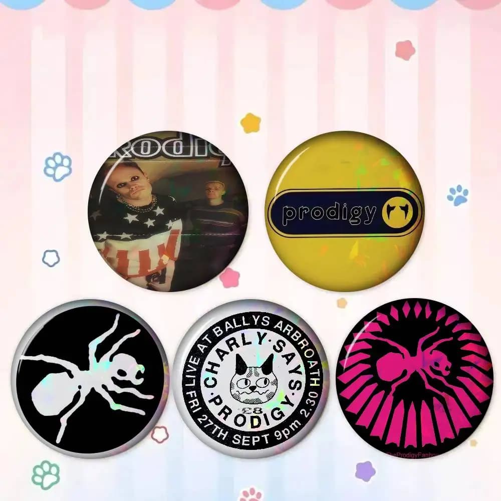 The P-Prodigy Custom Pins Creative Pins Funny Round Snap-in Brooch Badge Backpack Hat Accessories Jewelry Gifts for Friend