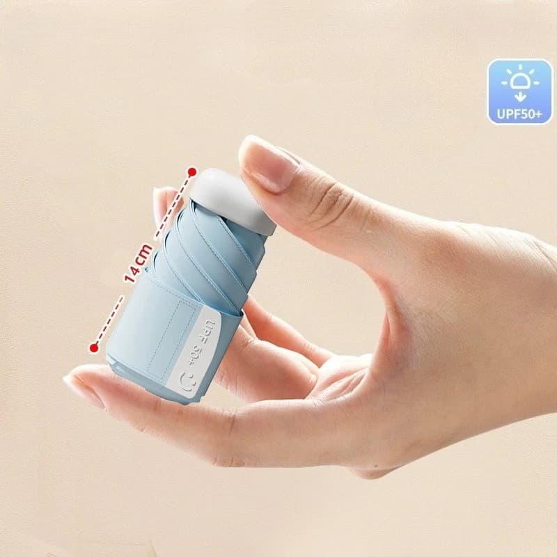 Nuovo mini ombrellone da viaggio portatile Ombrelli compatti ultraleggeri per protezione UV pioggia e sole per bambini Donne Ragazze