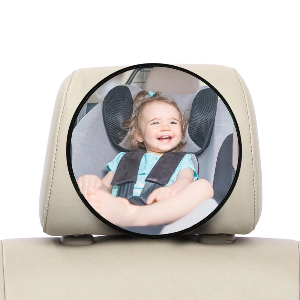 Specchio di osservazione del sedile di sicurezza infrangibile da 1 pezzo, retrovisore dell'auto, cura infantile del bagaglio posteriore del bambino, monitor rotondo di sicurezza per bambini, auto