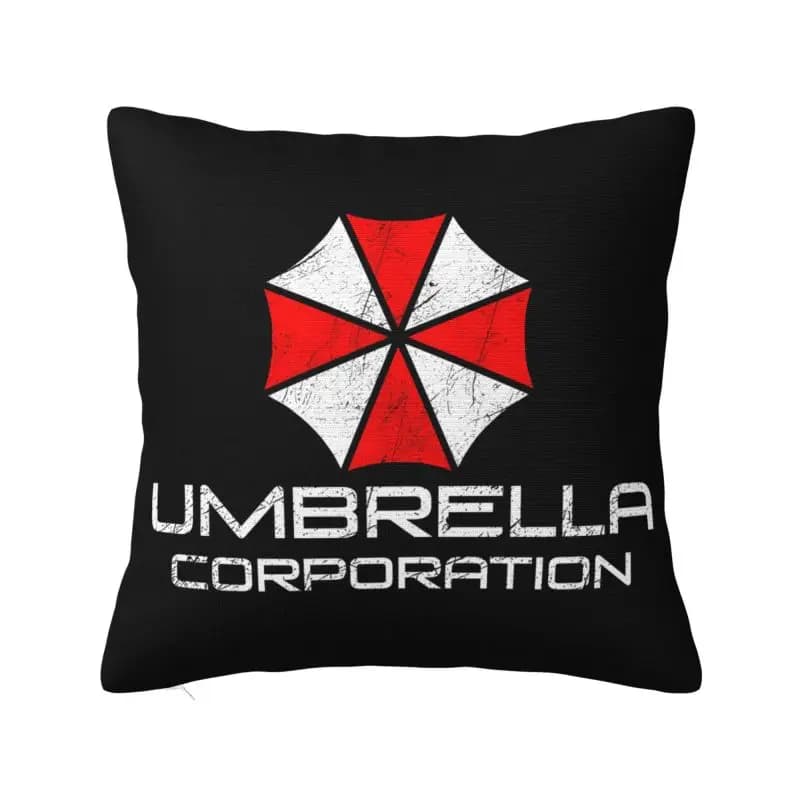 Federa per cuscino Umbrella Corporation, federa quadrata da 18x18 pollici, morbida e accogliente, in poliestere, per la decorazione di casa, ufficio e auto